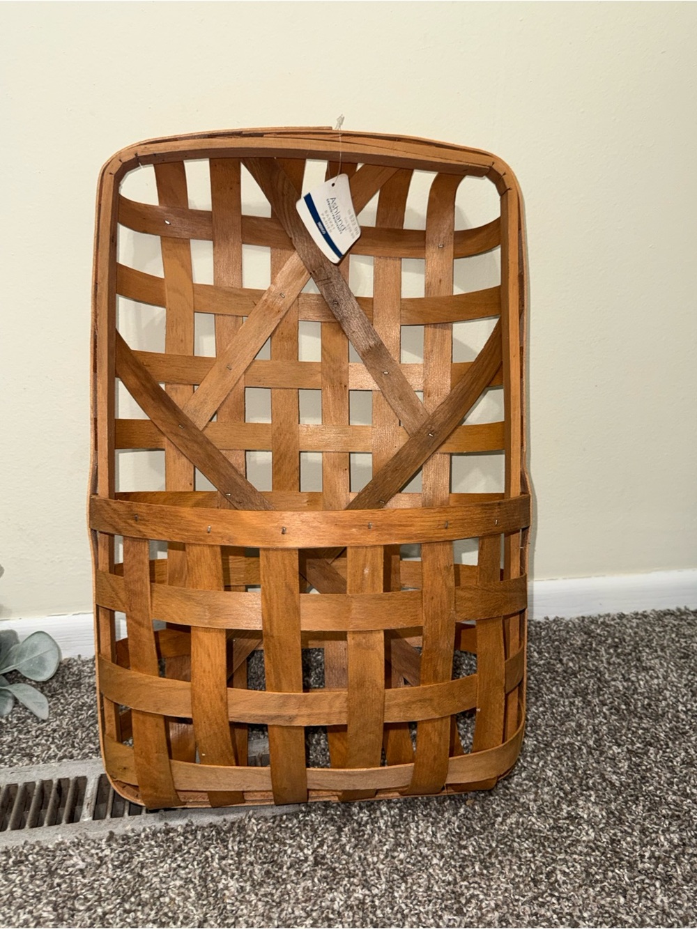 Large rectangle weaved decoration basket by Ashland